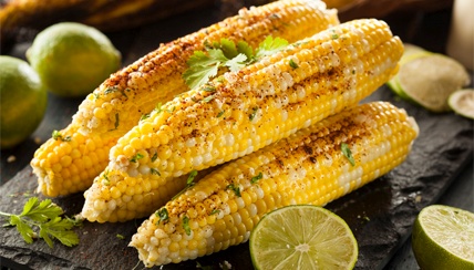 Grilled Corn on the Cob with Lime and Chile
