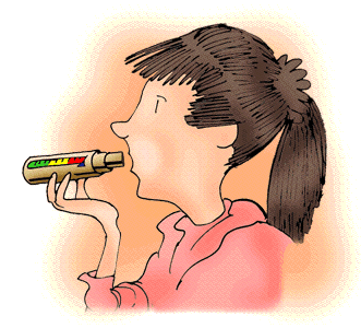 Hannah's peak flow meter goes to green