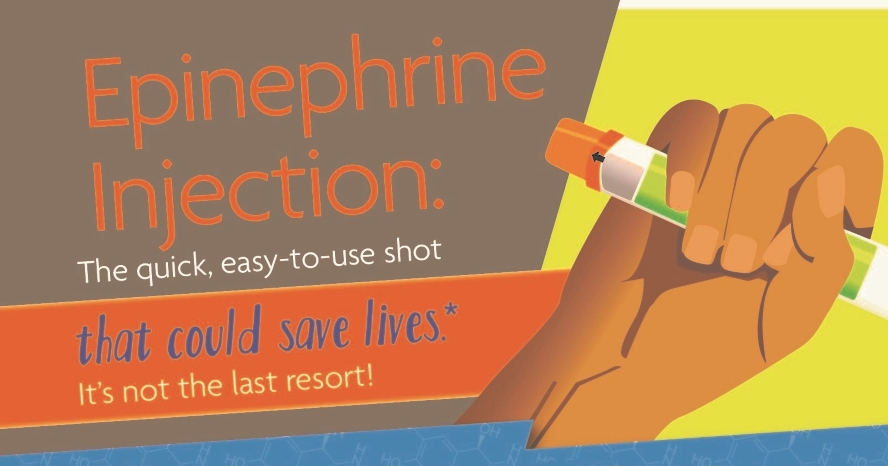 epinephrine injection infographic
