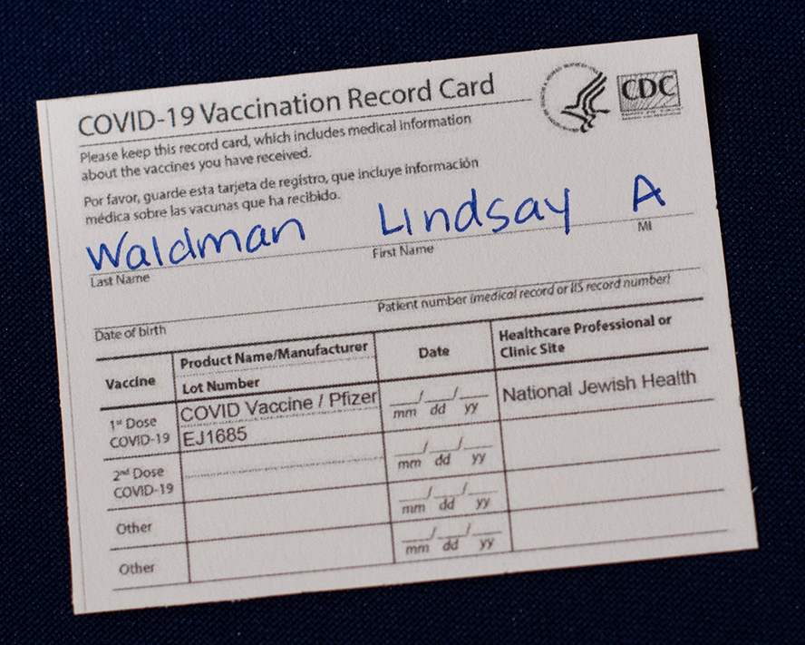Proof of COVID19 Vaccination