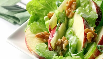 Apple Salad in Butter Lettuce Leaves