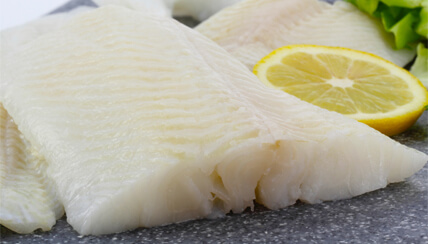 Baked Halibut with Tomato and Cucumber Salad