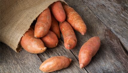 bag of sweet potatoes