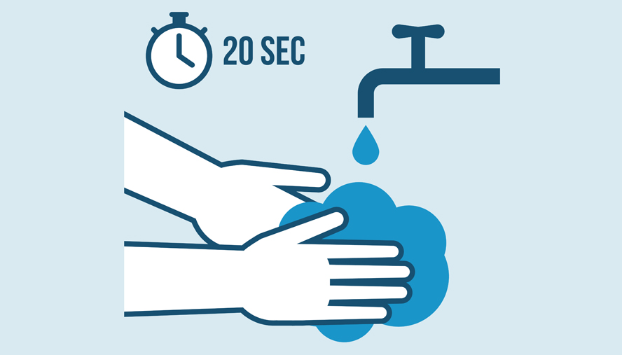 Wash your hands often with soap and water for at least 20 seconds.