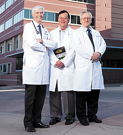 Richard Weber, MD; Donald Leung, MD, PhD; and Stanley Szefler, MD, three physicians with national leadership positions