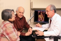 Jeffrey Kern, MD, with patient