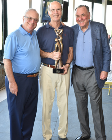 The Annual Golf Tournament was led by (from left) Tournament Chair Emeritus Samuel B. Lewis, Co-Chair and President’s Award Recipient Robert E. Helpern, and Co-Chair Stephen B. Siegel.