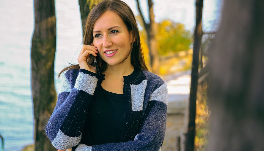 woman on the phone