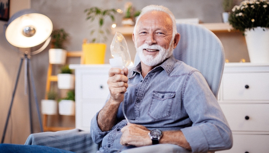 senior man smiling