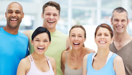 group of people smiling