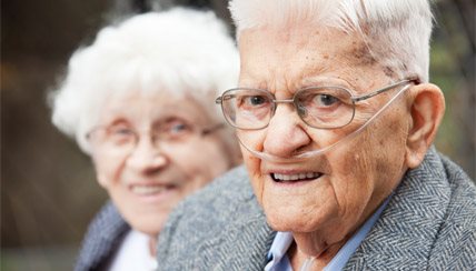 two senior citizens