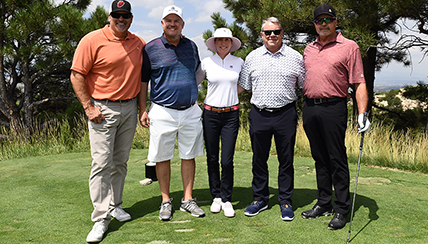 Co-chairs of the Night & Day Celebrity Golf Classic were Marc Steron, managing partner of Shanahan’s, chair of the National Jewish Health development board, and member of the National Jewish Health board of directors; along with Vic Lombardi, KSE Altitude