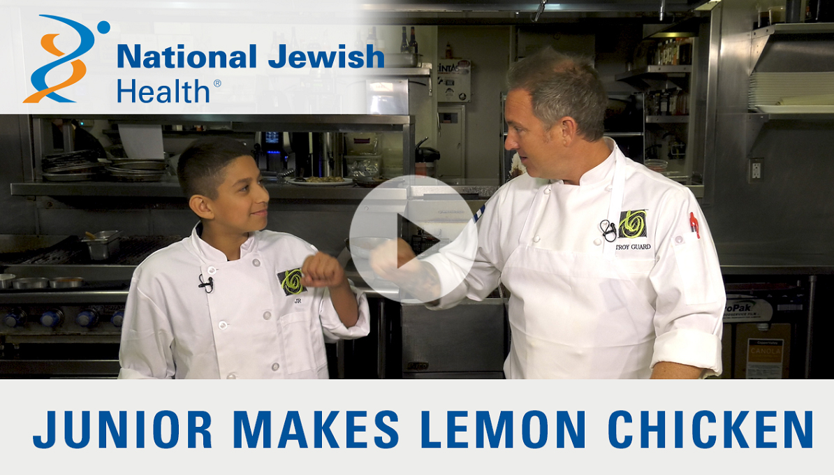 junior makes lemon chicken video