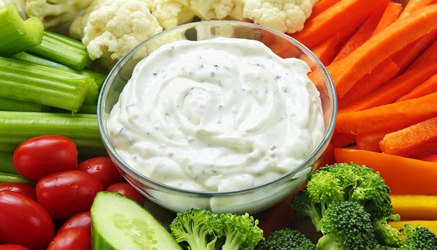 Dip with veggies