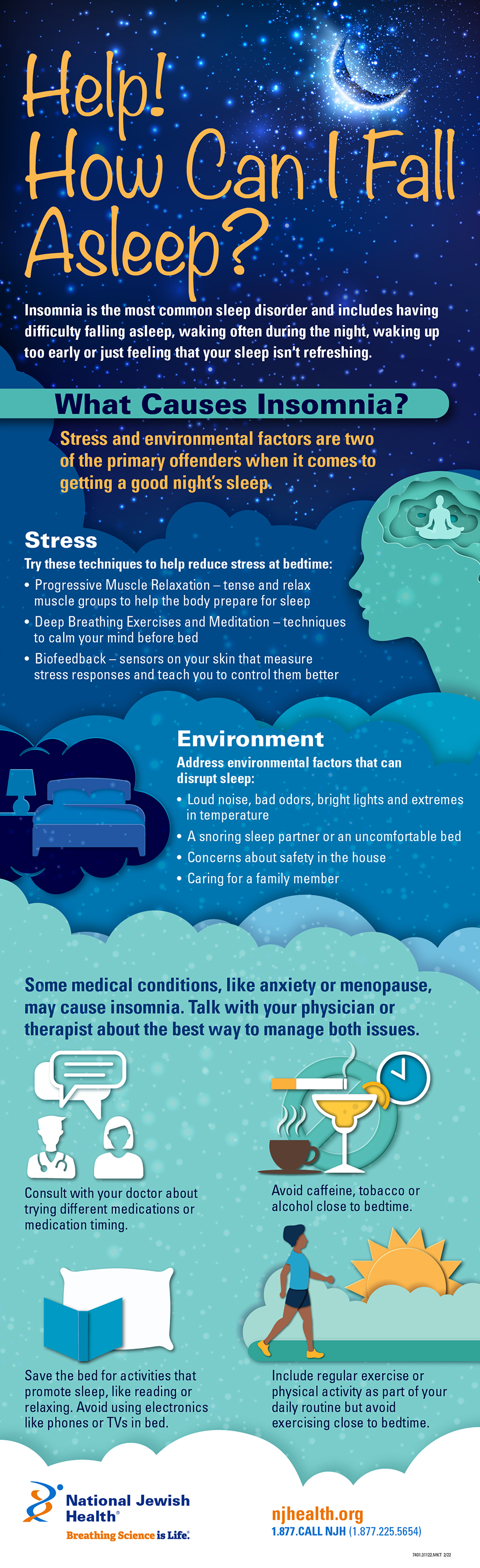 how can i fall asleep infographic