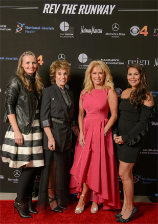 Britt Jackson, vice president and general manager of Neiman Marcus Cherry Creek; Event Co-chairs Robin Chotin, Bonnie Mandarich and Abby Perlmutter Miller.