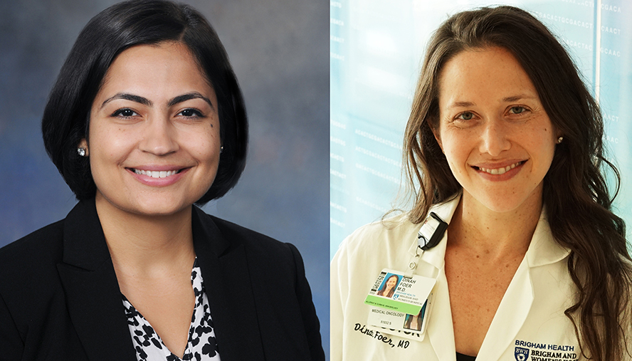 Young investigators Bhavika Kaul, MD, (left) and Dinah Foer, MD, earned first place awards for research abstracts presented at the 16th Annual Respiratory Disease Young Investigators’ Forum in October 2020.