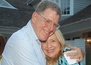 The Cohens hugging