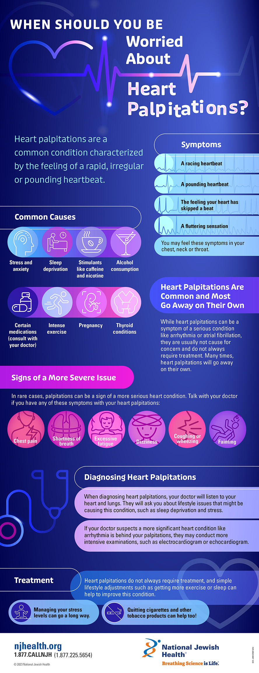 When Should You Be Worried About Heart Palpitations? Infographic