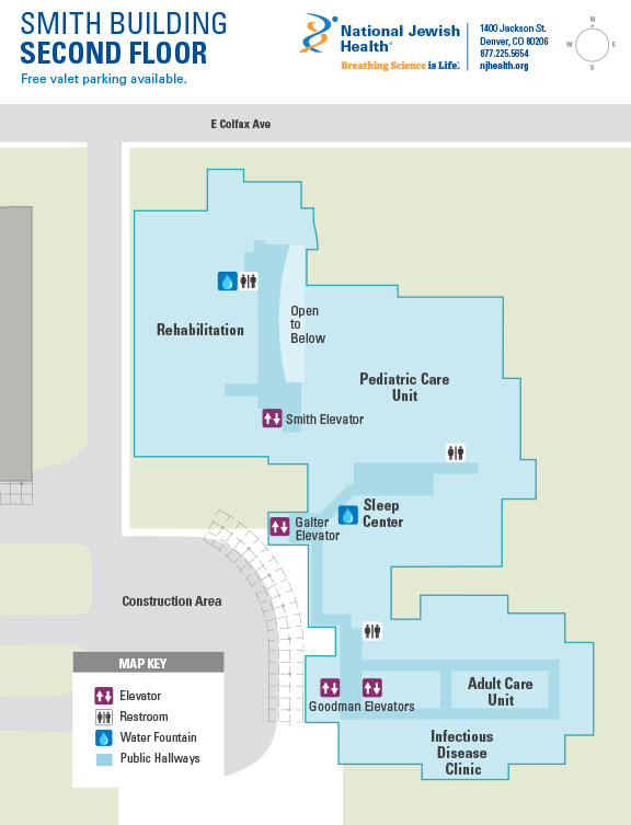 Smith Building map - second floor