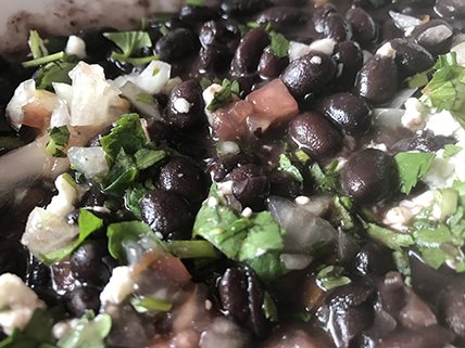 Black Bean Soup with Lime-Pepper Salsa
