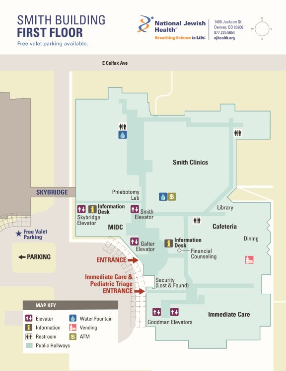 Smith building map - first floor