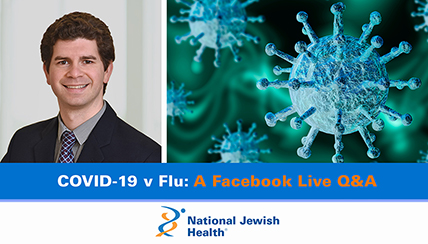 COVID vs. Flu video banner
