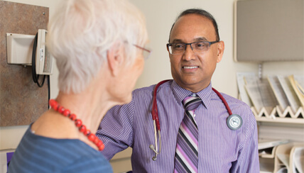 Doctor having a discussion with patient