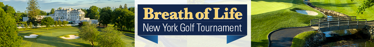 breath of life new york golf tournament banner