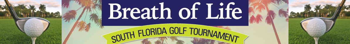 breath of life south florida golf tournament banner