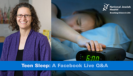 Teen Sleep Habits Q&A video banner