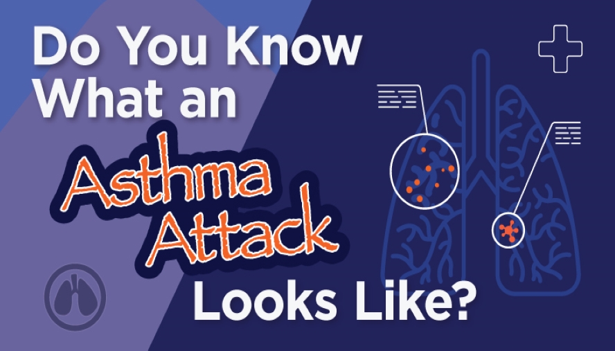 asthma attack infographic